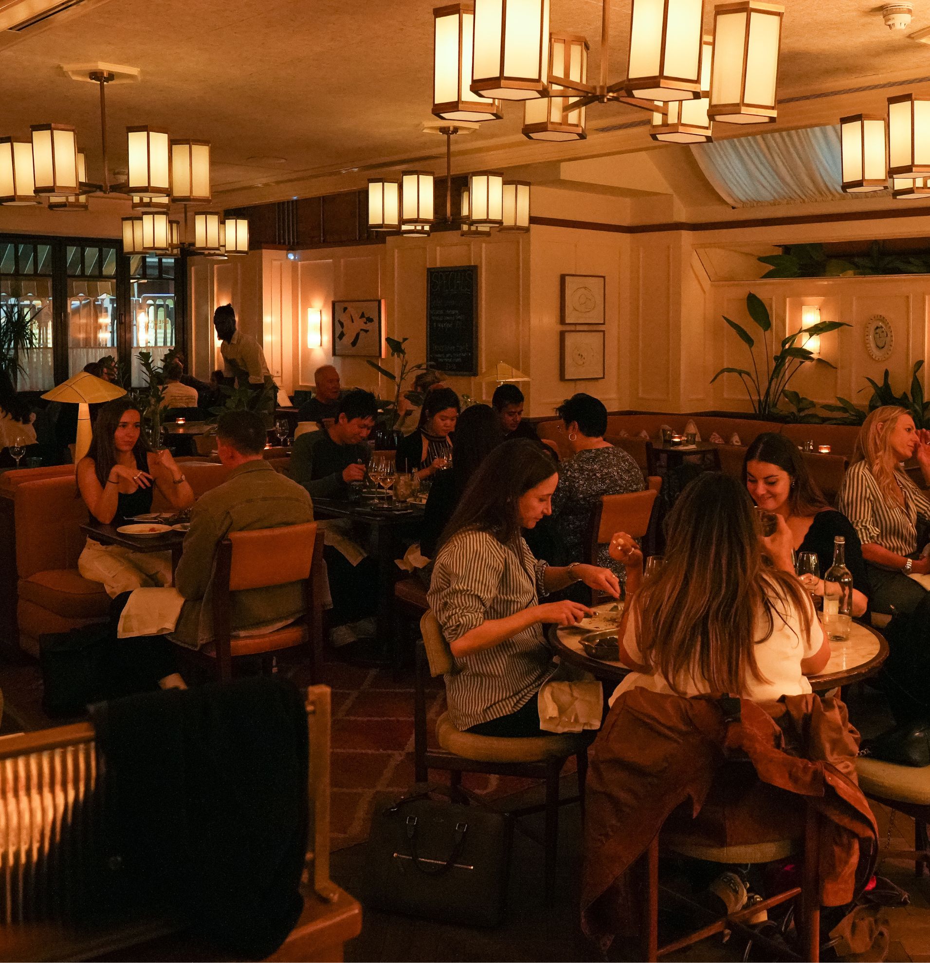 A busy night at Nessa restaurant in Soho
