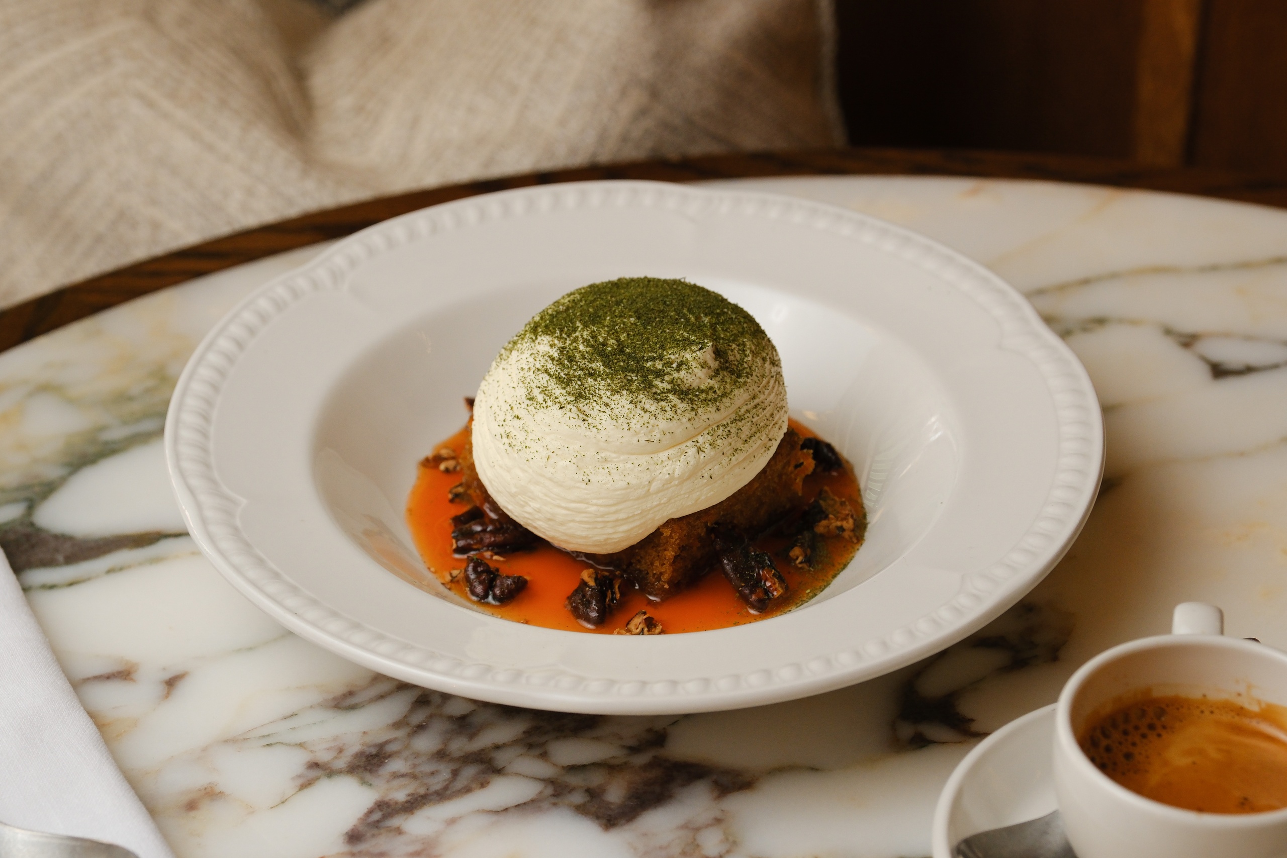 Carrot Cake. Nessa a modern British restaurant in Soho