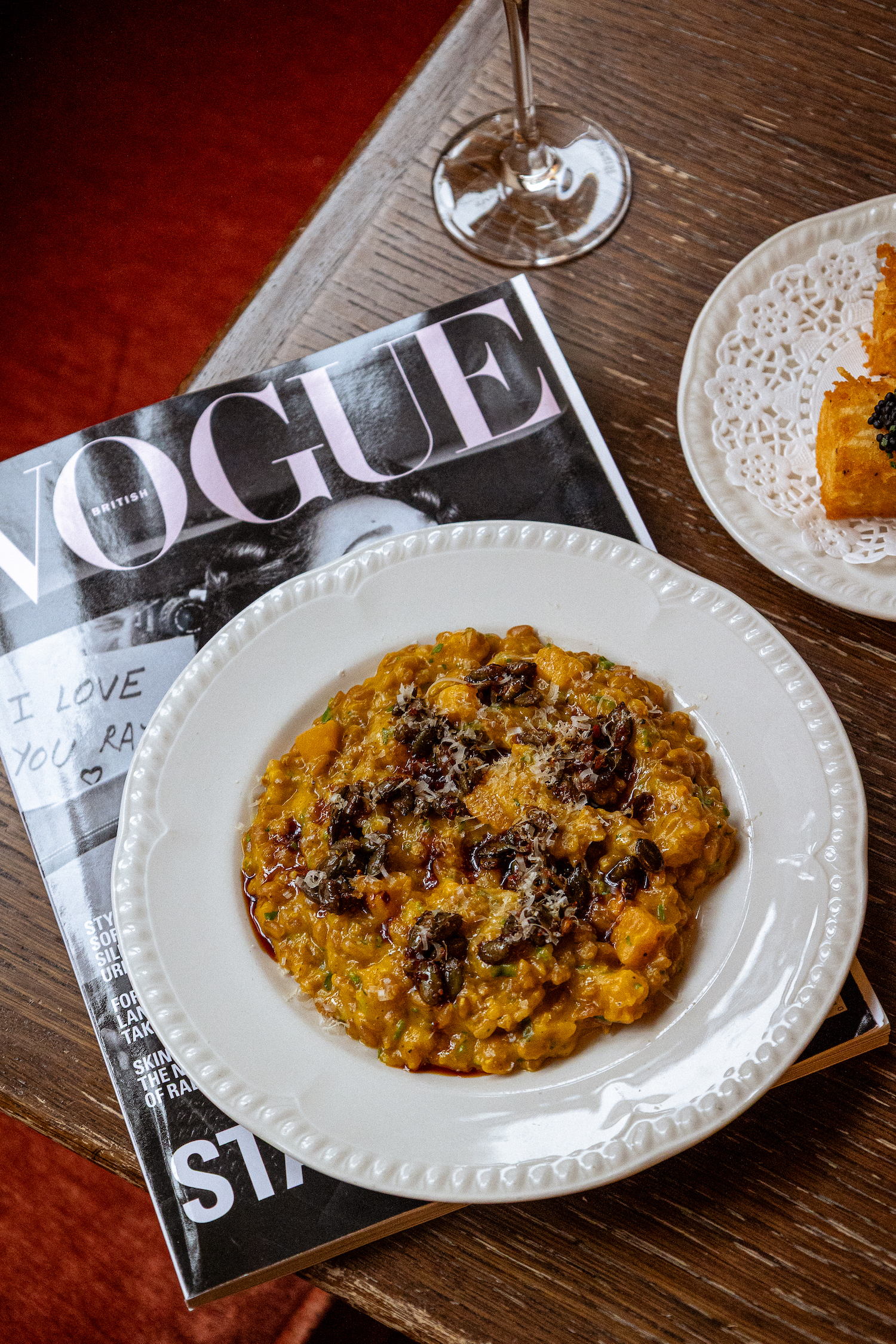 Pumpkin Risotto at Nessa Soho Express Menu