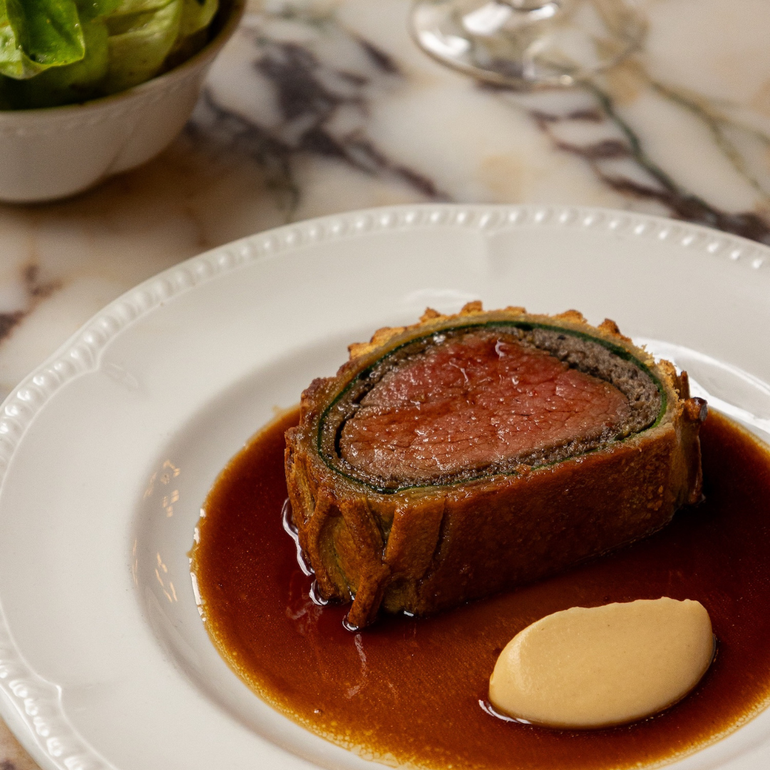 beef wellington at nessa supper club